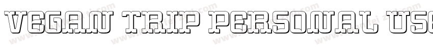 Vegan Trip Personal Use Regular字体转换